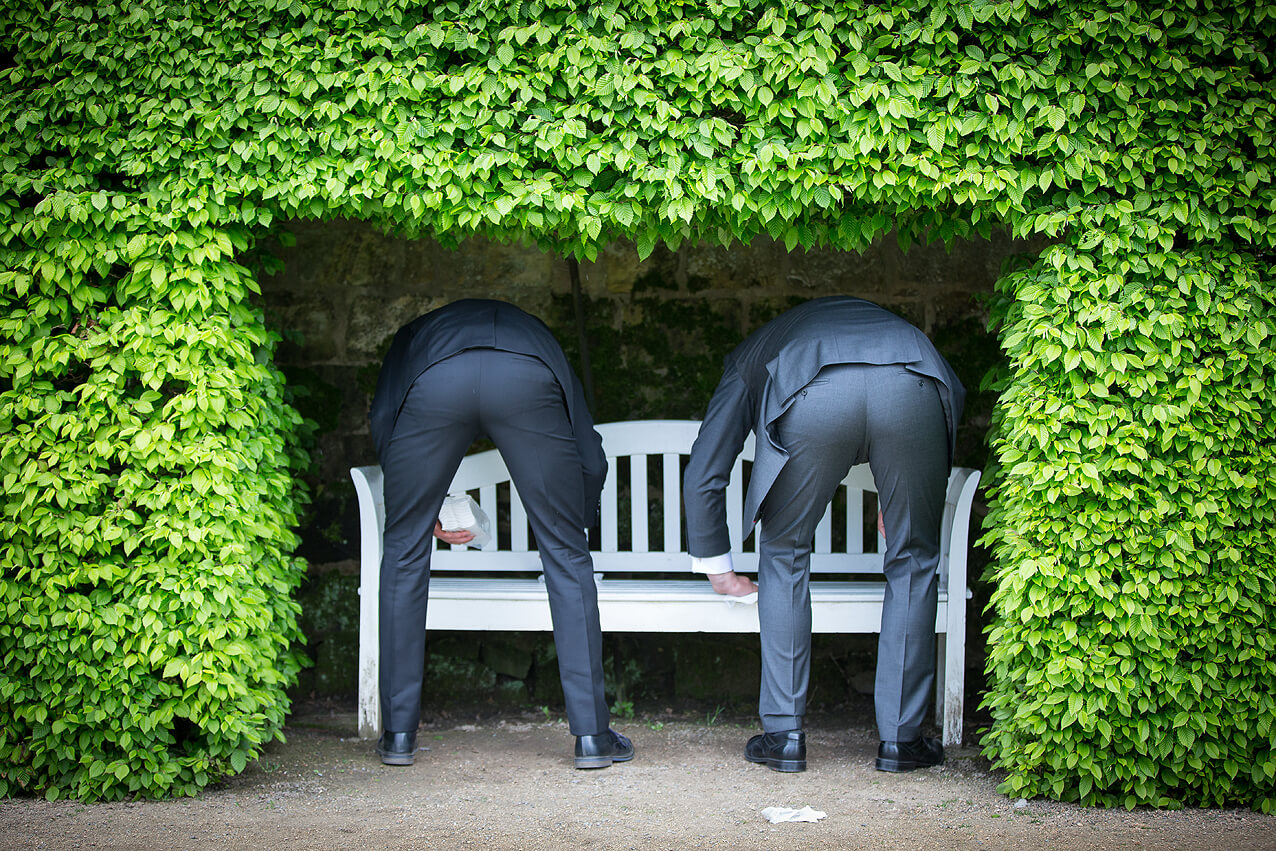 Vorbereitungen für das Brautpaarshooting