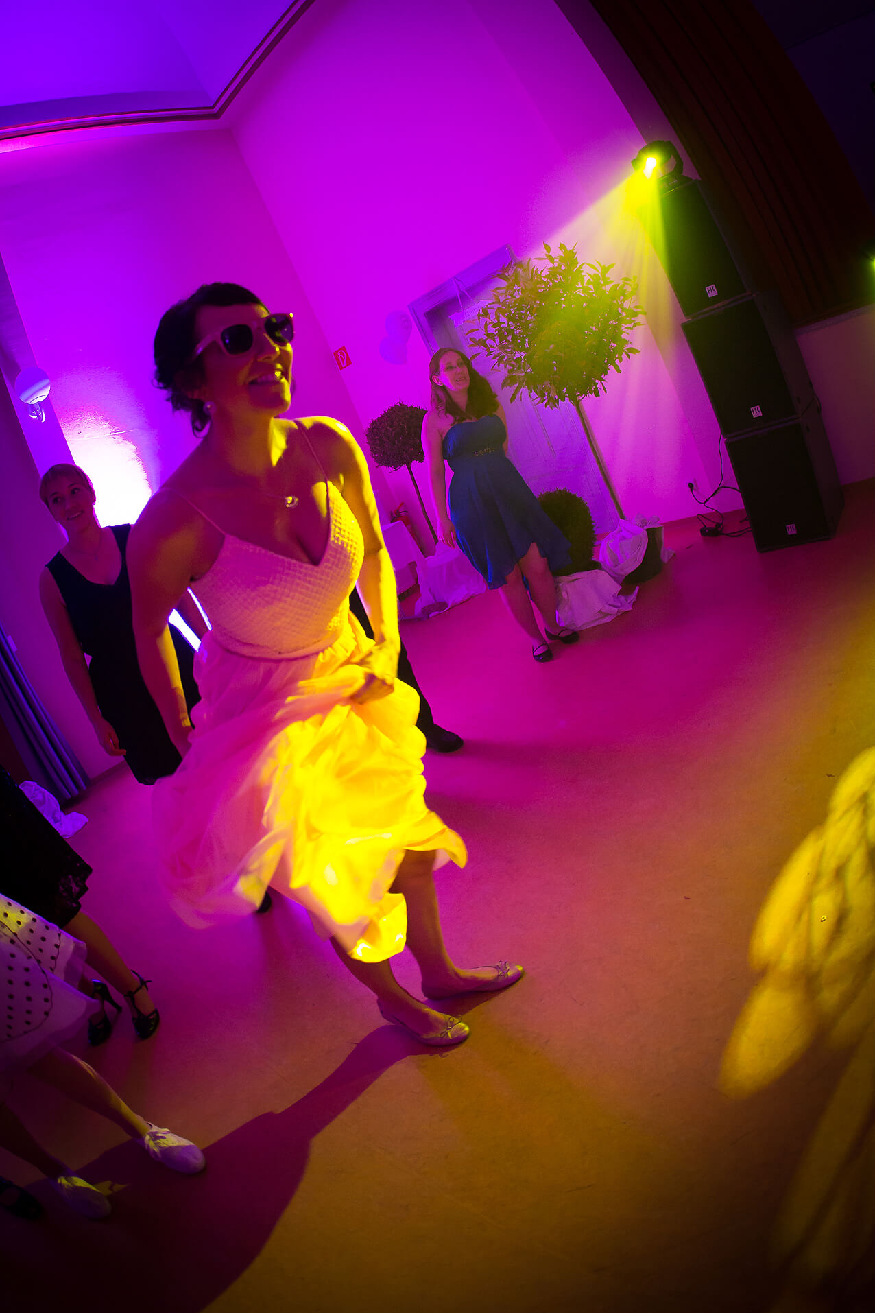 Tänzerin auf der Tanzfläche