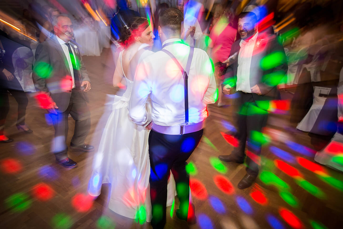 Dancefloor bei Hochzeitsfeier im Westerhof