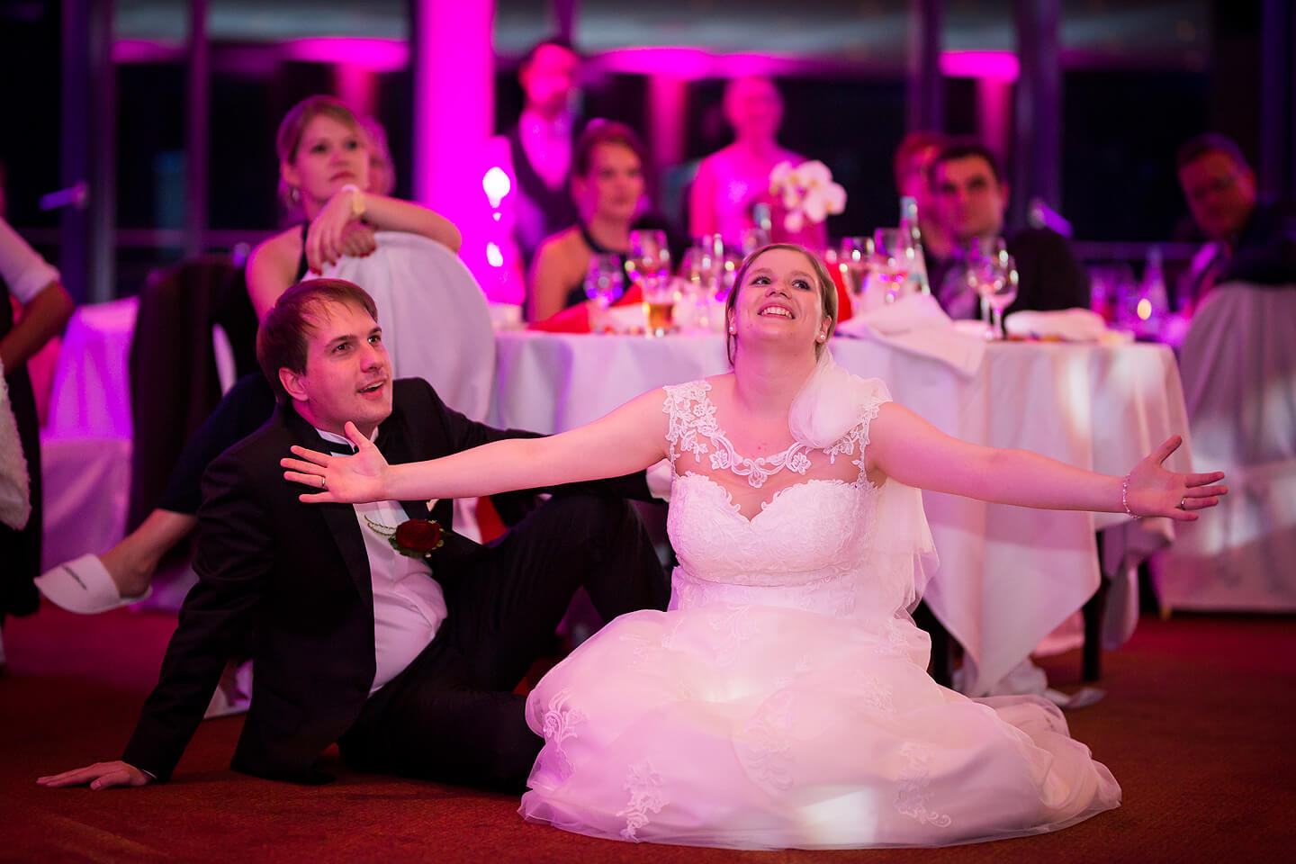 Hochzeitsreportage im Hotel Hafen Hamburg. Hier: Brautpaar
