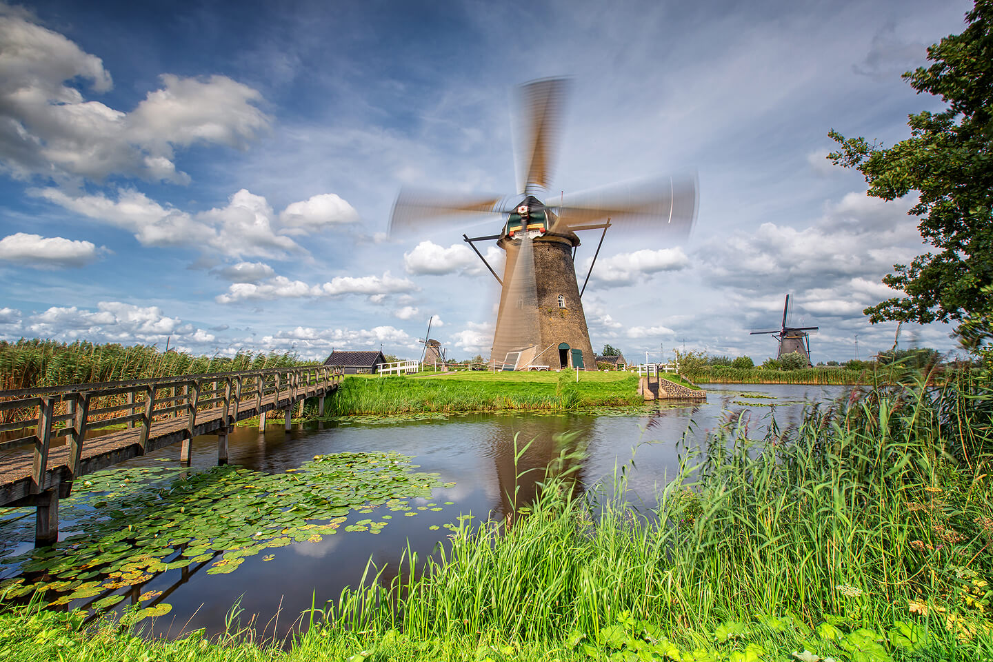 Bei freier Arbeit entstanden: Windmühle in Holland