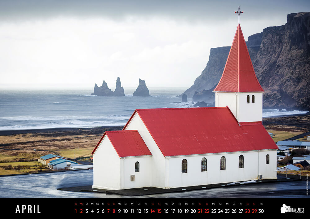 Kirche in Vík í Mýrdal, Island