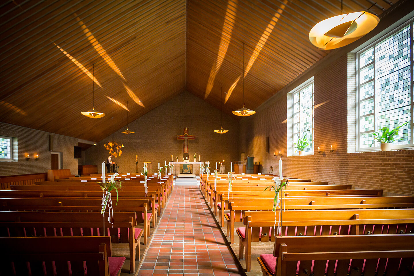 Kirche in Fredenbeck kurz vor der Hochzeit