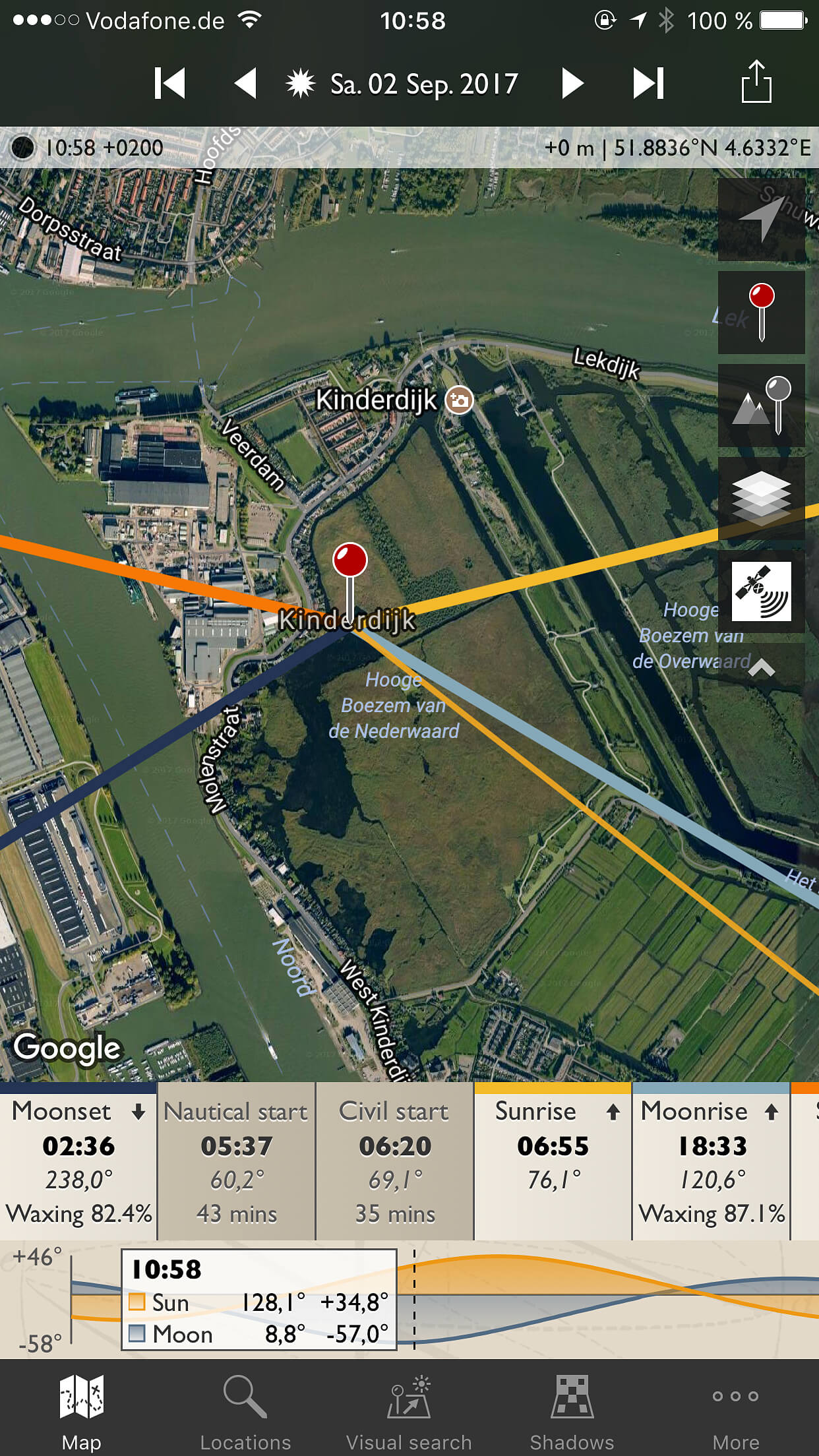 Screenshot The Photographers Ephemeris