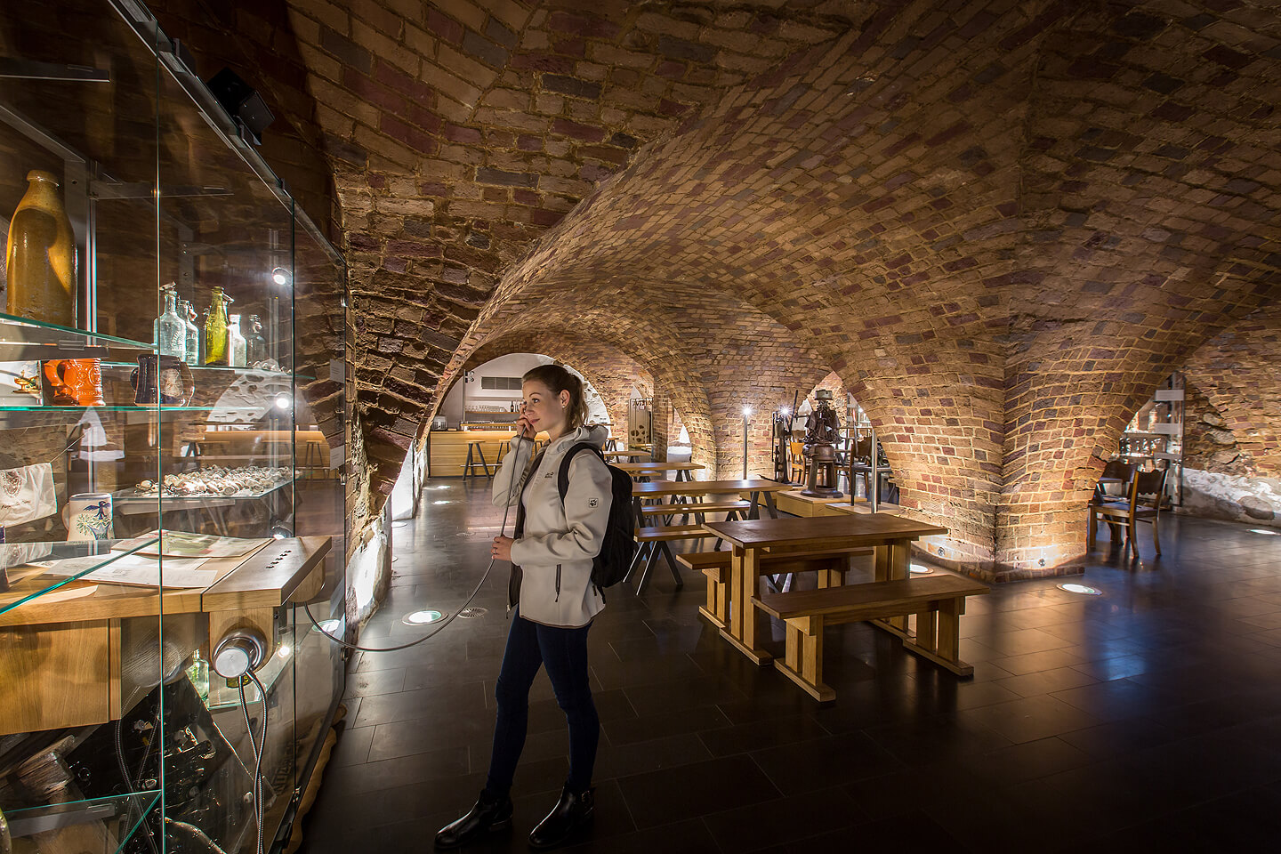 Kellergewölbe im Brauereimuseum