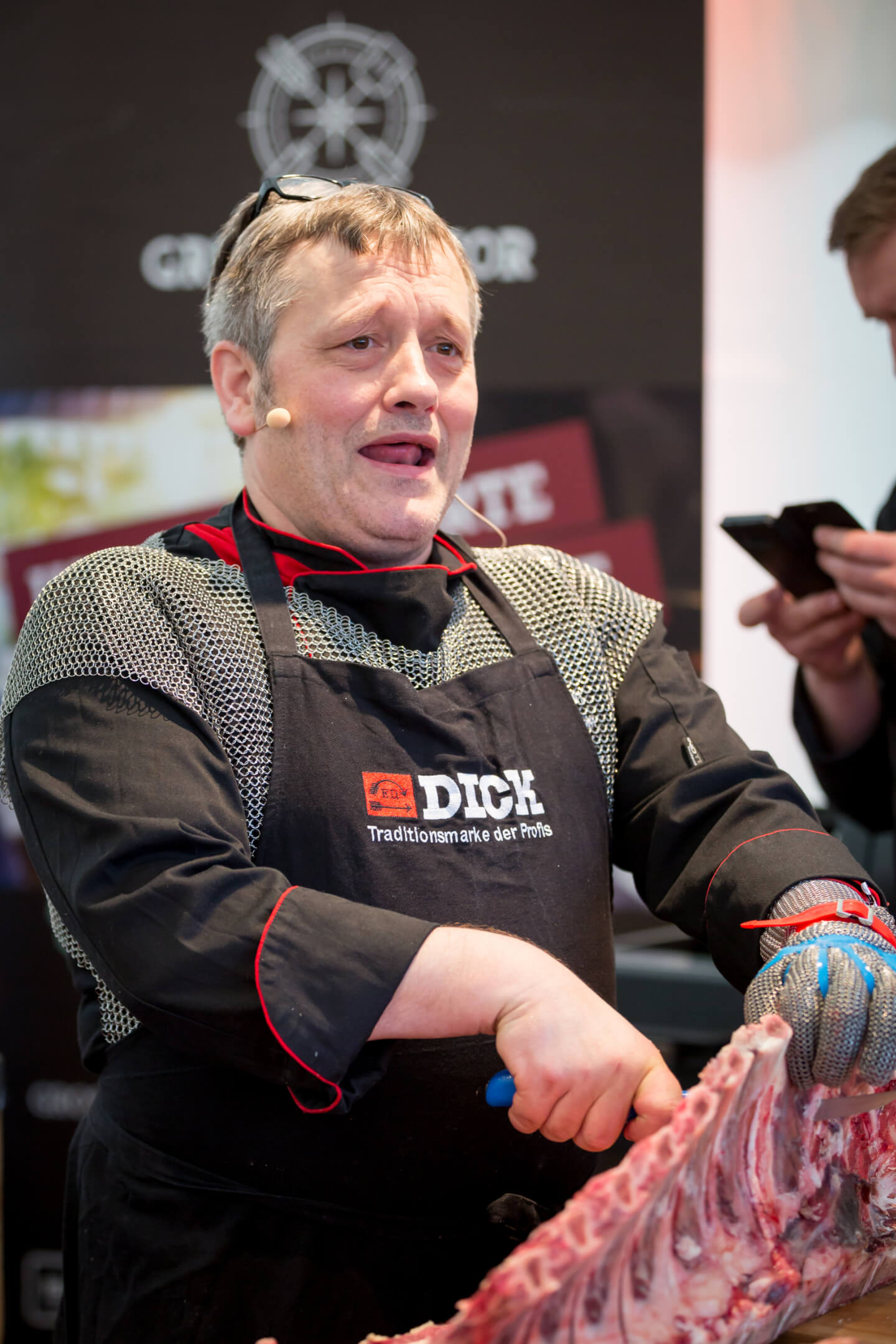 Messefoto von Fleischsommelier Christoph Grabowski auf der Internorga 2018