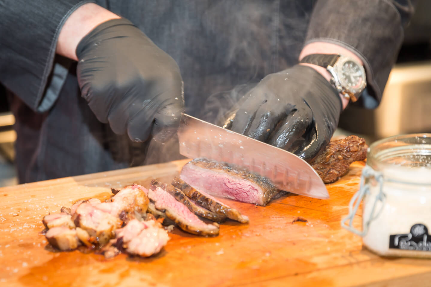 Frisch Gegrilltes für die Besucher der Internorga 2018