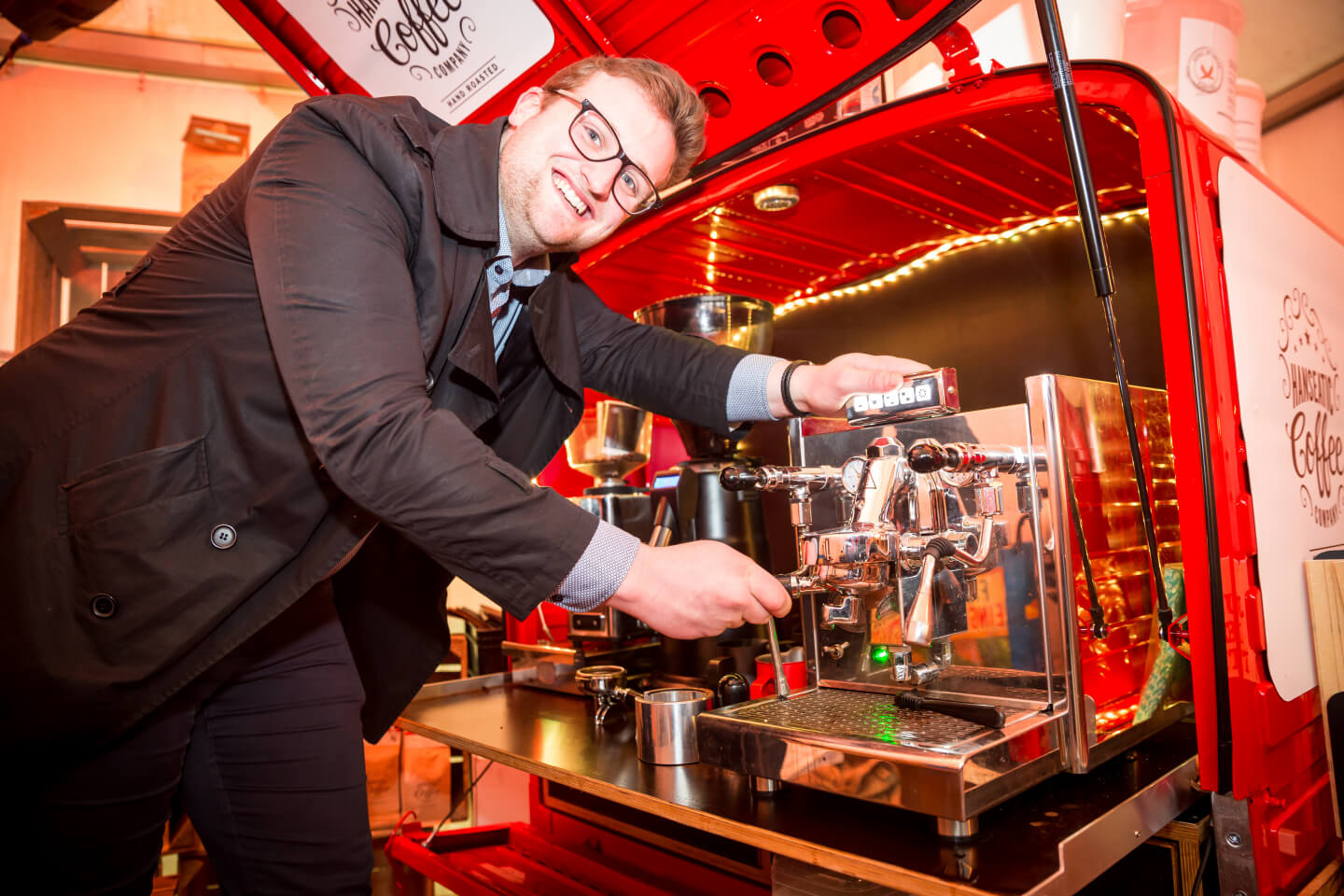 Tolle Messepräsentation von der Hanseatic Coffee Company