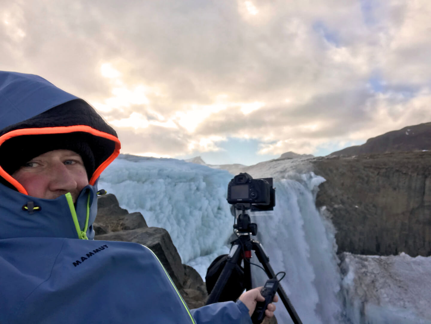 Selfie beim Fotografieren in Island