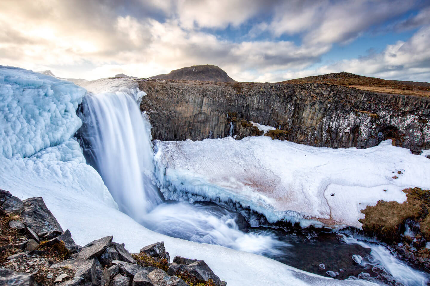 Bei diesem Foto des Svodufoss kamen ein Grauverlauffilterfilter und der Lee Little Stopper zum Einsatz