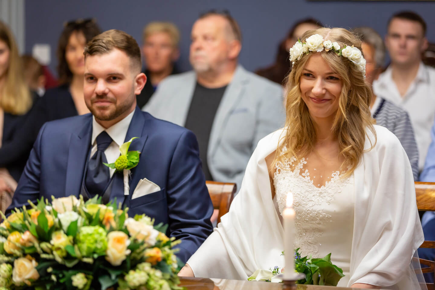 Hochzeitspaar im Standesamt Ahrensburger Schloss