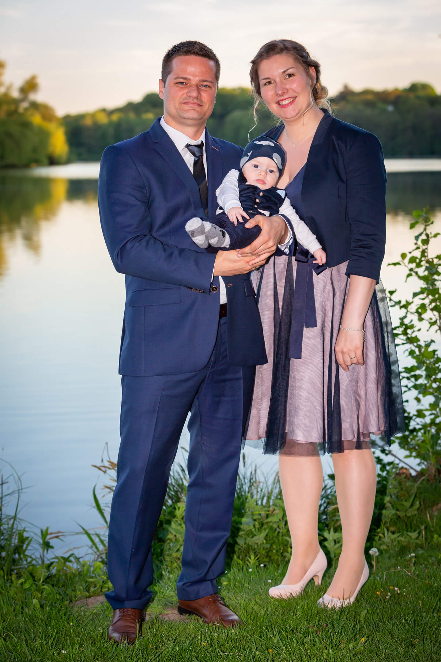 Familienfoto an der Außenmuehle Harburg