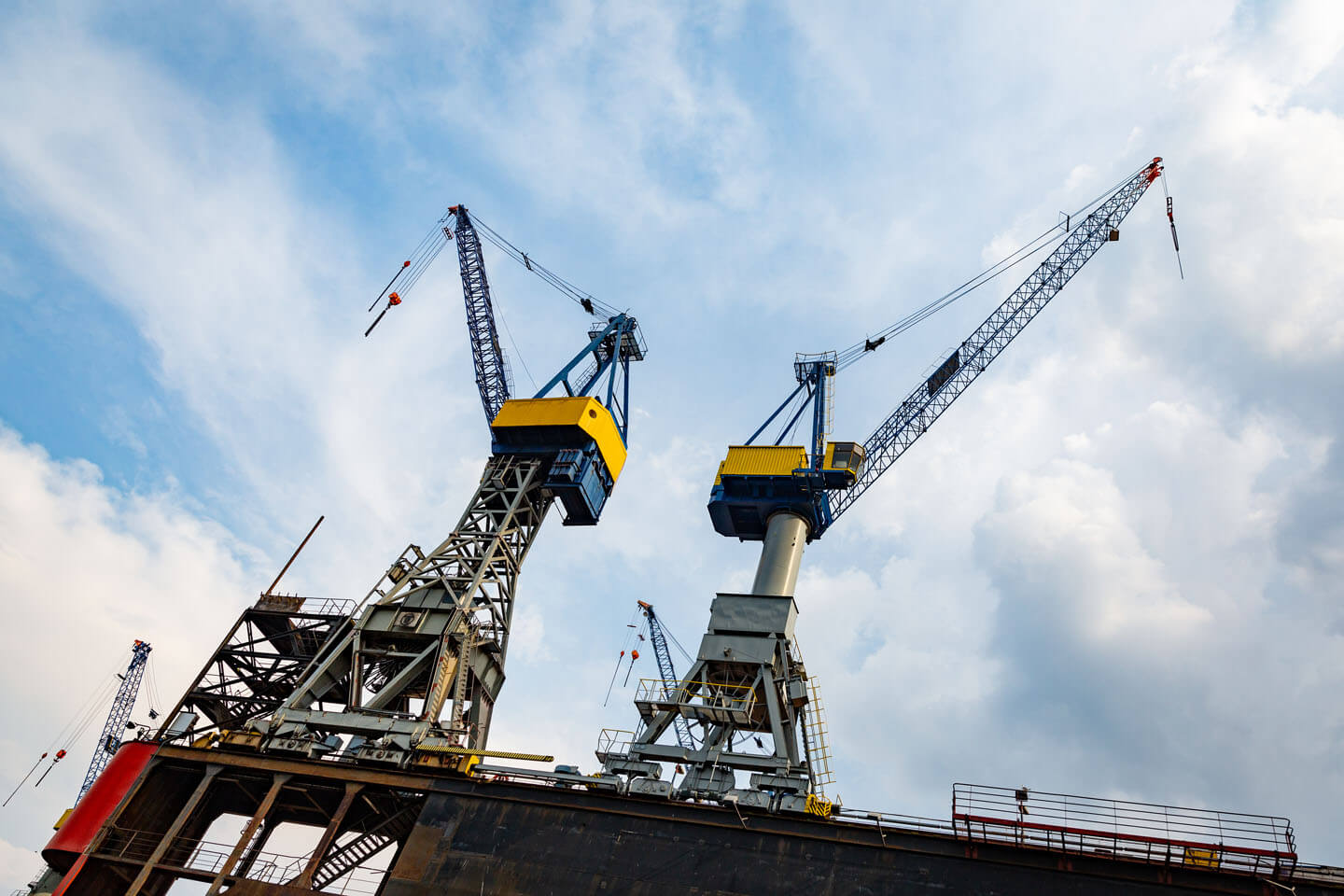 Kräne im Hamburger Hafen