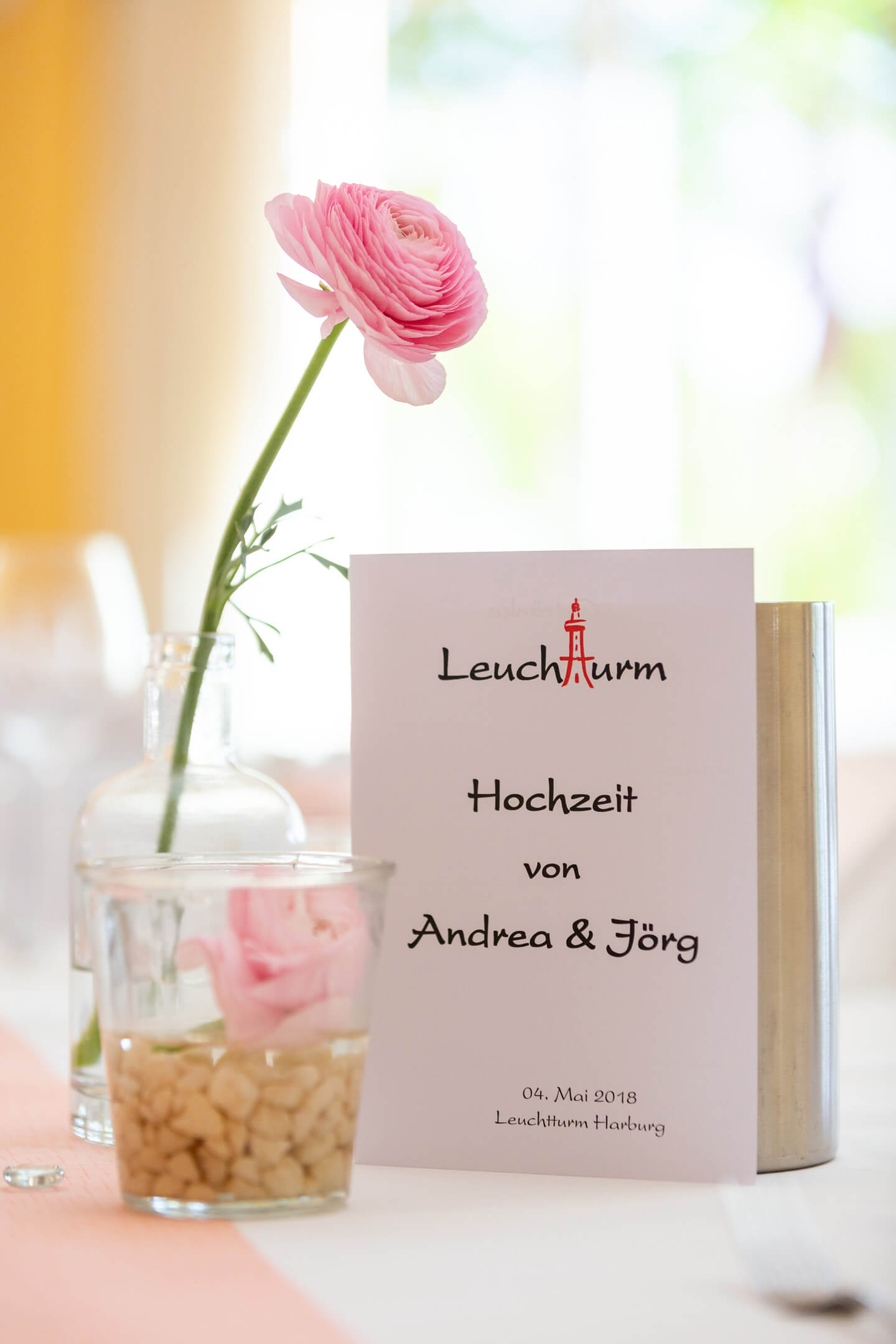 Tischkarte Leuchtturm Harburg
