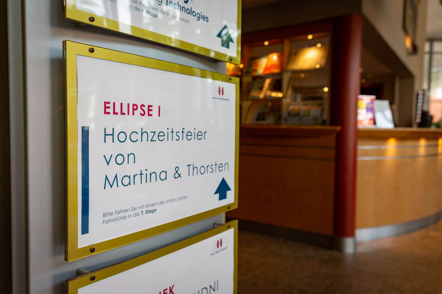 Herzlich Willkommen zur Hochzeitsfeier von Martina und Thorsten