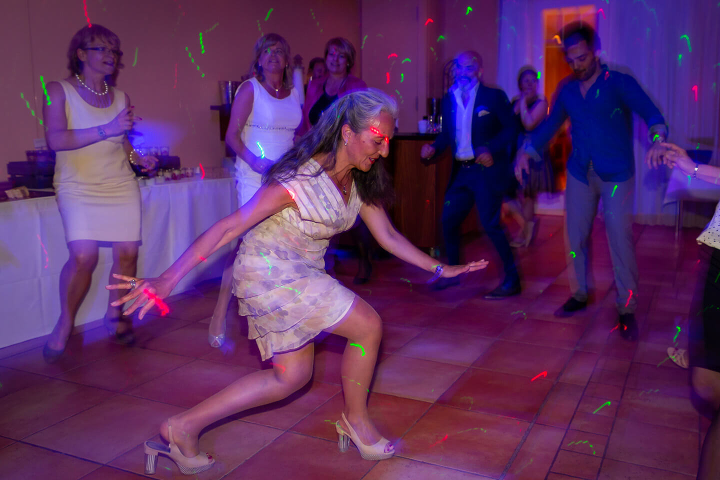 Taenzerin auf der Tanzfläche