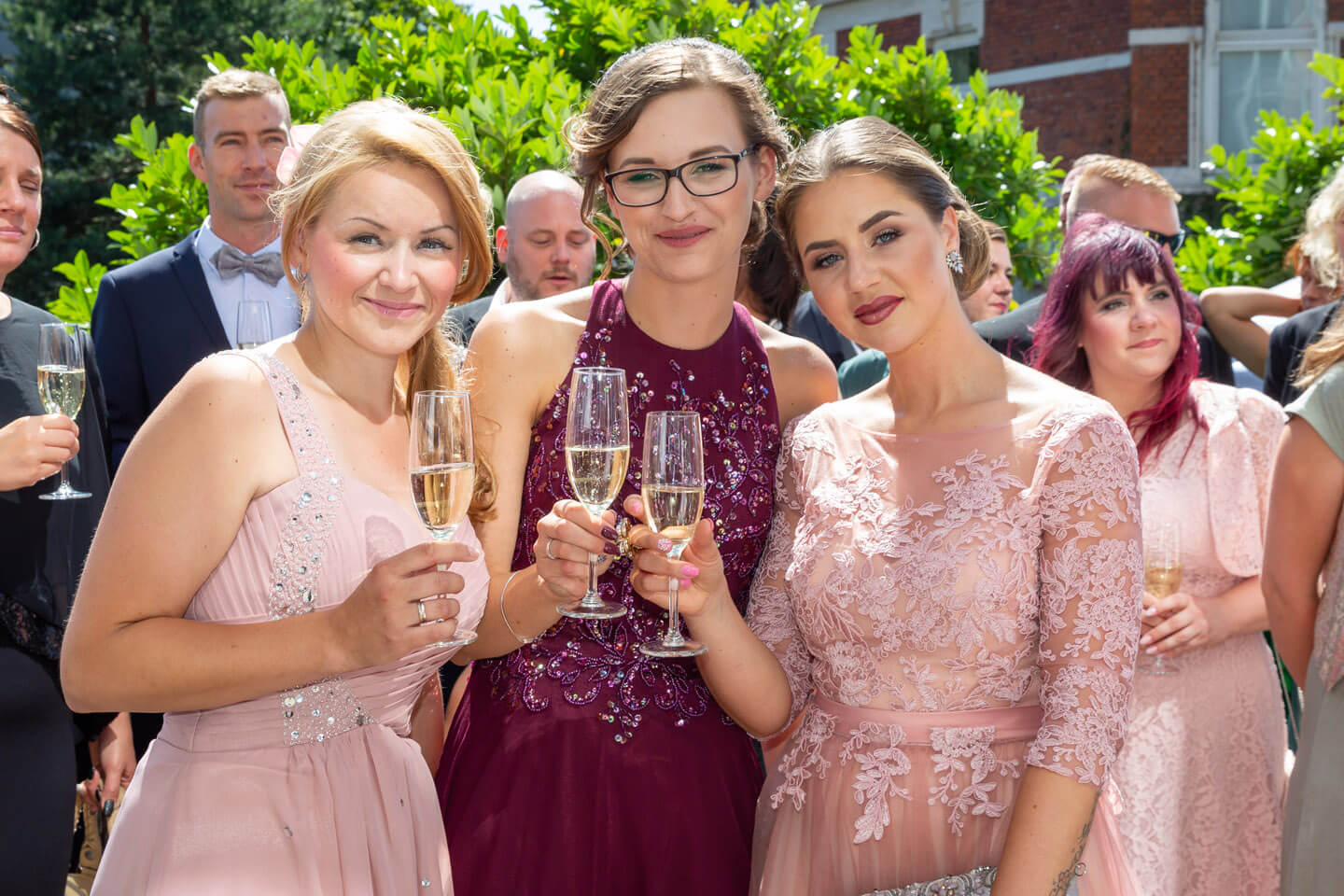 Sektempfang nach der Hochzeit in der alten Friesenbrauerei