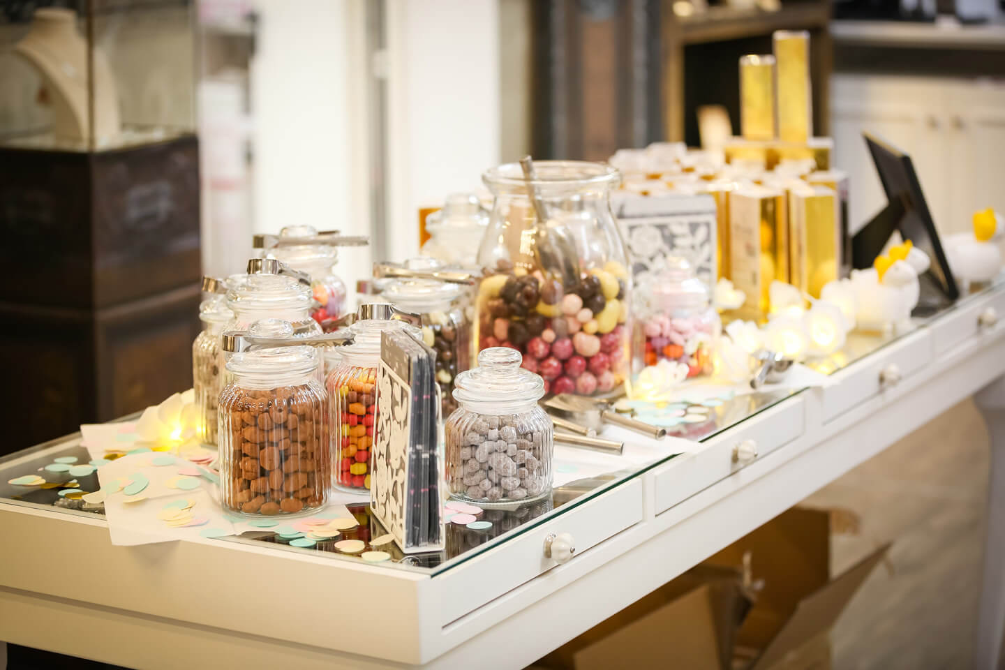 Als Eventfotograf hältst du auch die Details fest. Hier die Candybar