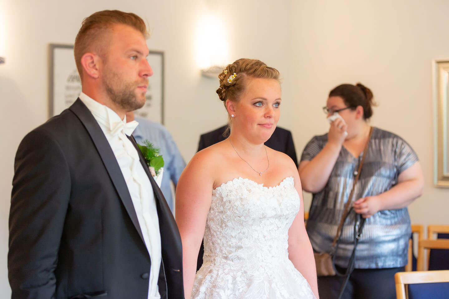 Auf diesen Moment wartet jeder Hochzeitsfotograf: das Jawort