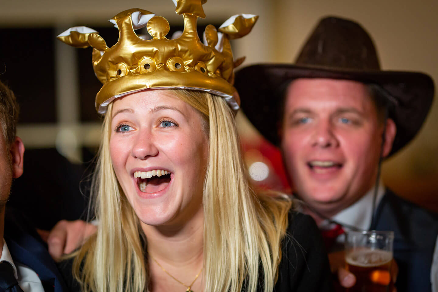 Glückliche Gesichter beim Photobooth