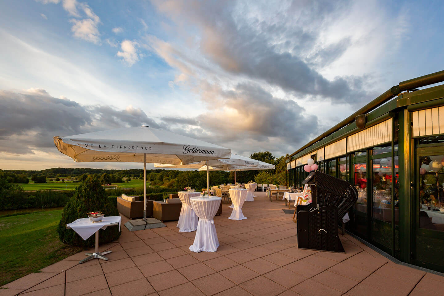 Abendlicher Blick vom Golf und Countryclub Brunstorf