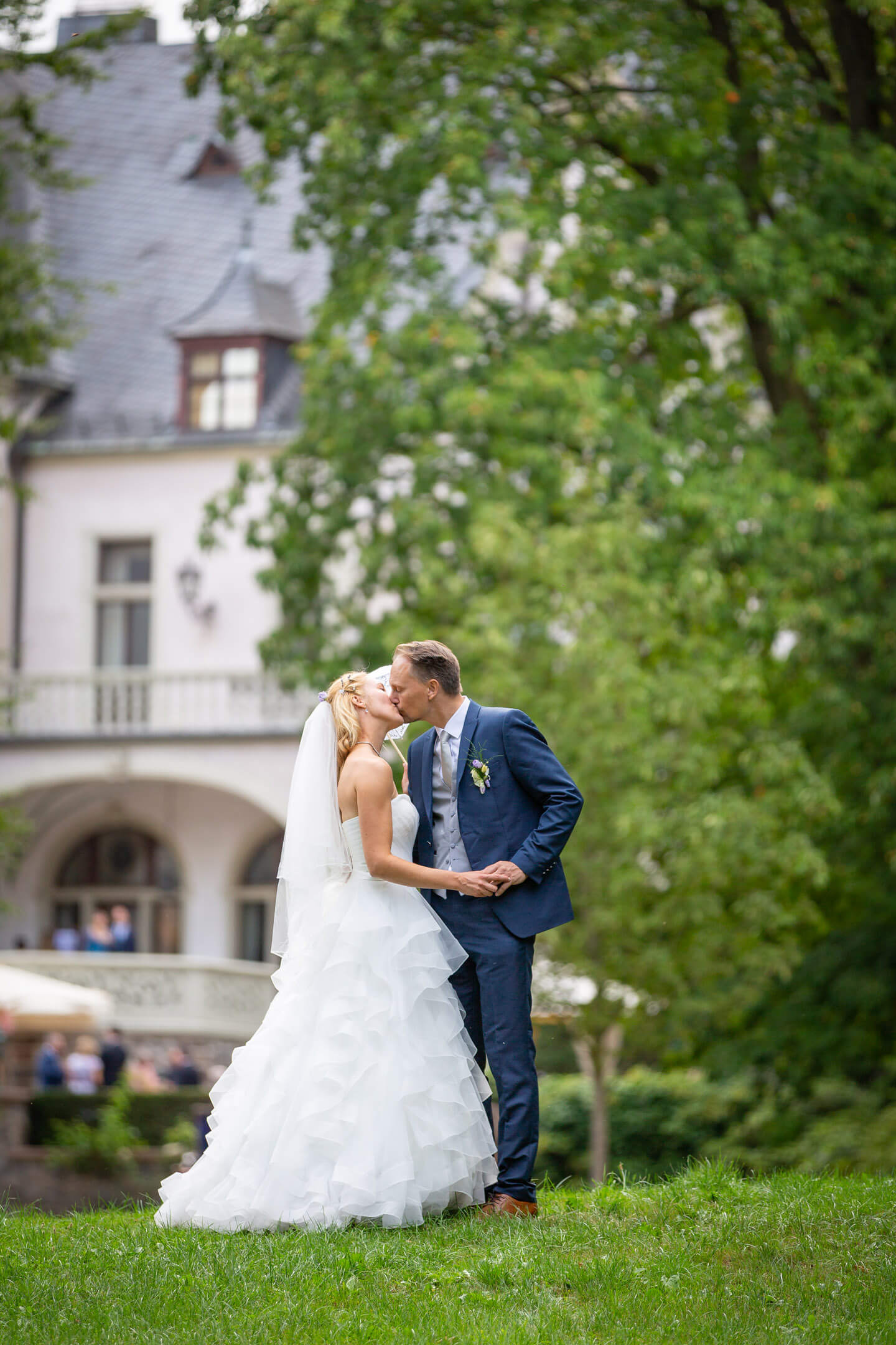 Hochzeitsfoto im Schlosspark Tremsbüttel