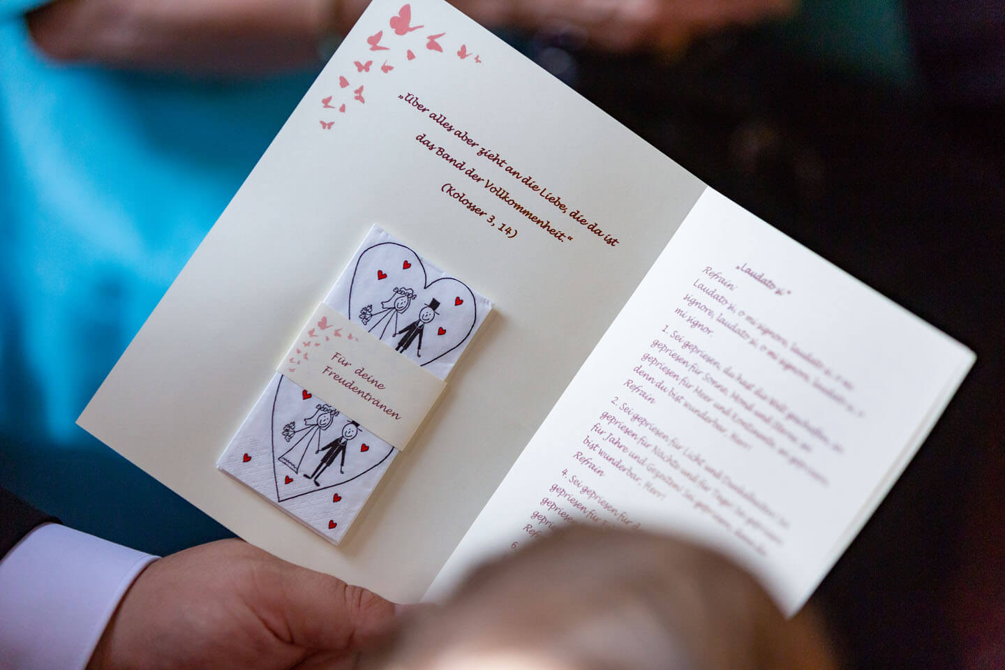 Taschentuch für die Freudentränen