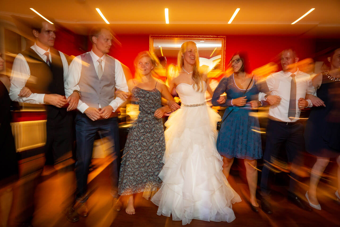 Partystimmung bei Hochzeitsfeier