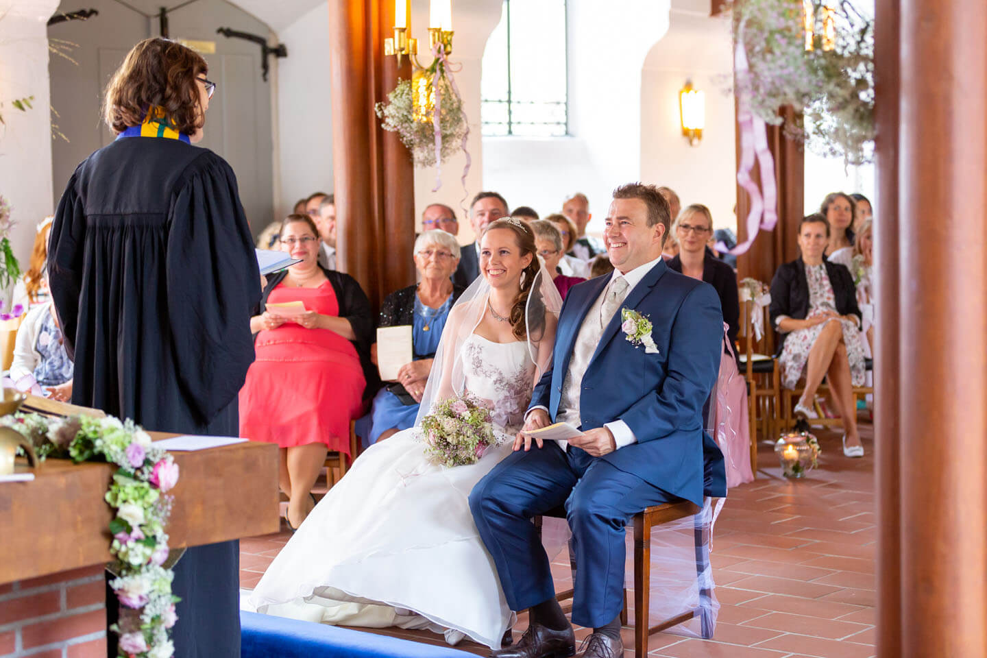 Kirchliche Trauung in der Elisabethkirche in Brunstorf