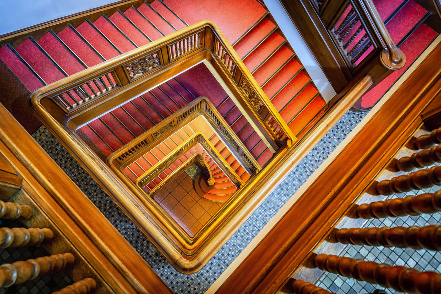 Treppenhaus vom Kontorhaus Stubbenhuk