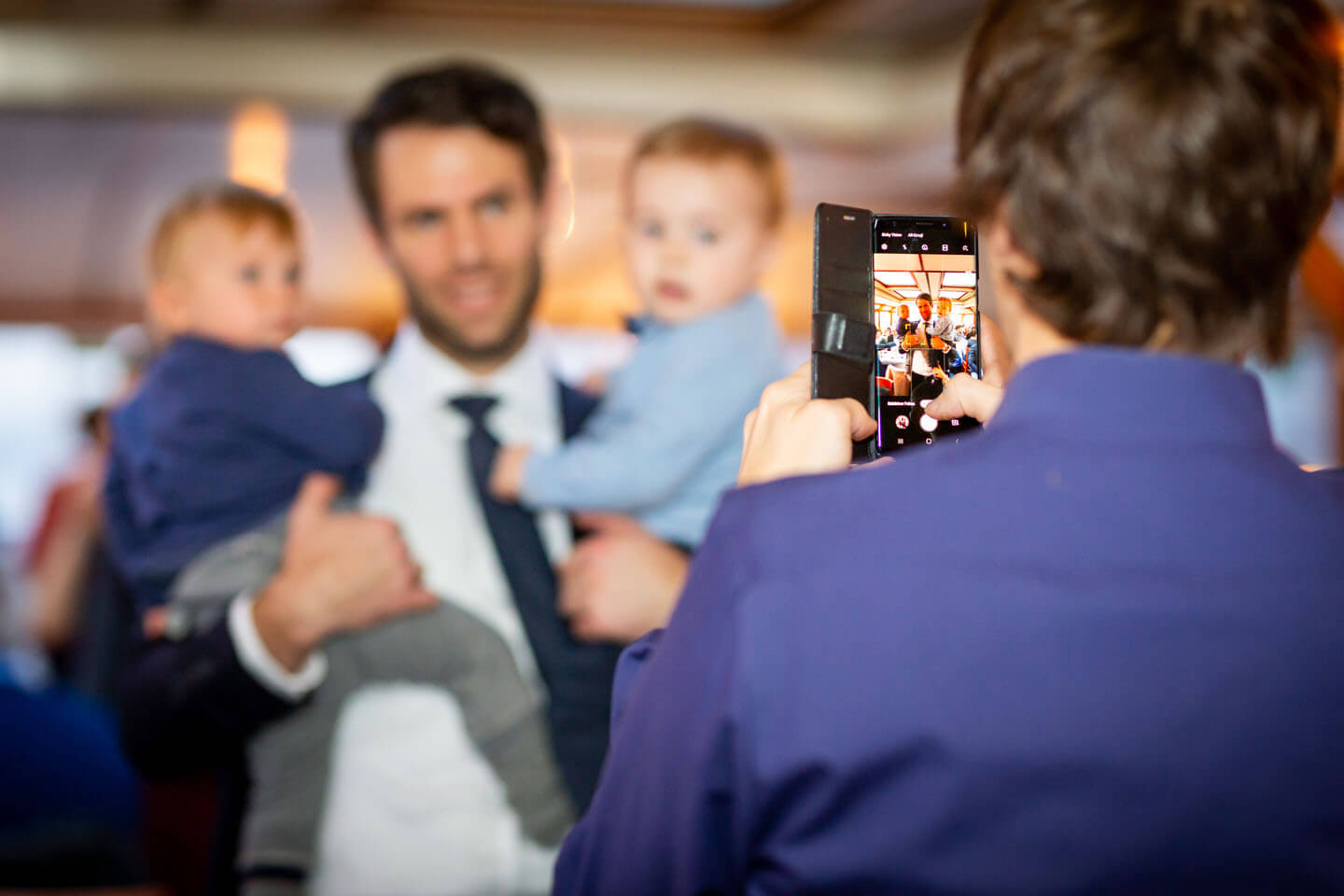 Erinnerungsfoto mit dem Handy