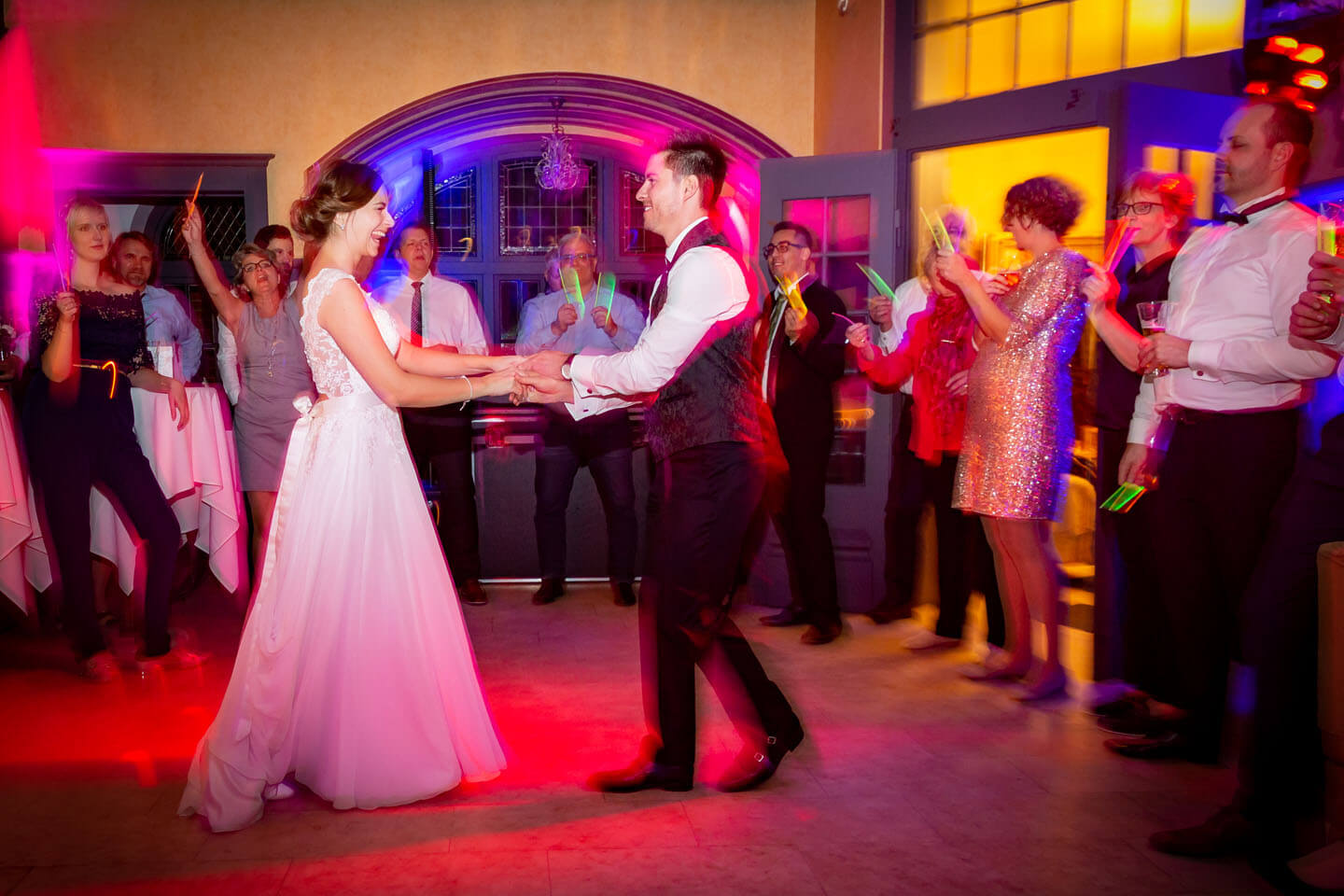 Ausgelassenheit beim Eröffnungstanz