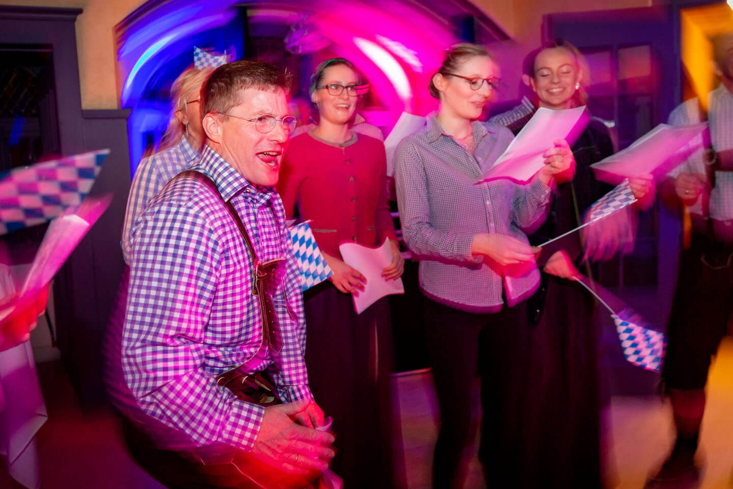 Vorführung bei Hochzeitsfeier auf Gut Bardenhagen