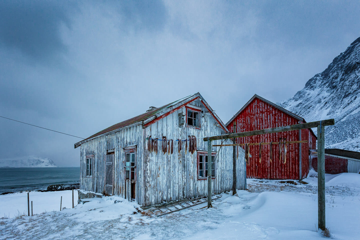 Einsame Fischerhütte auf den Lofoten