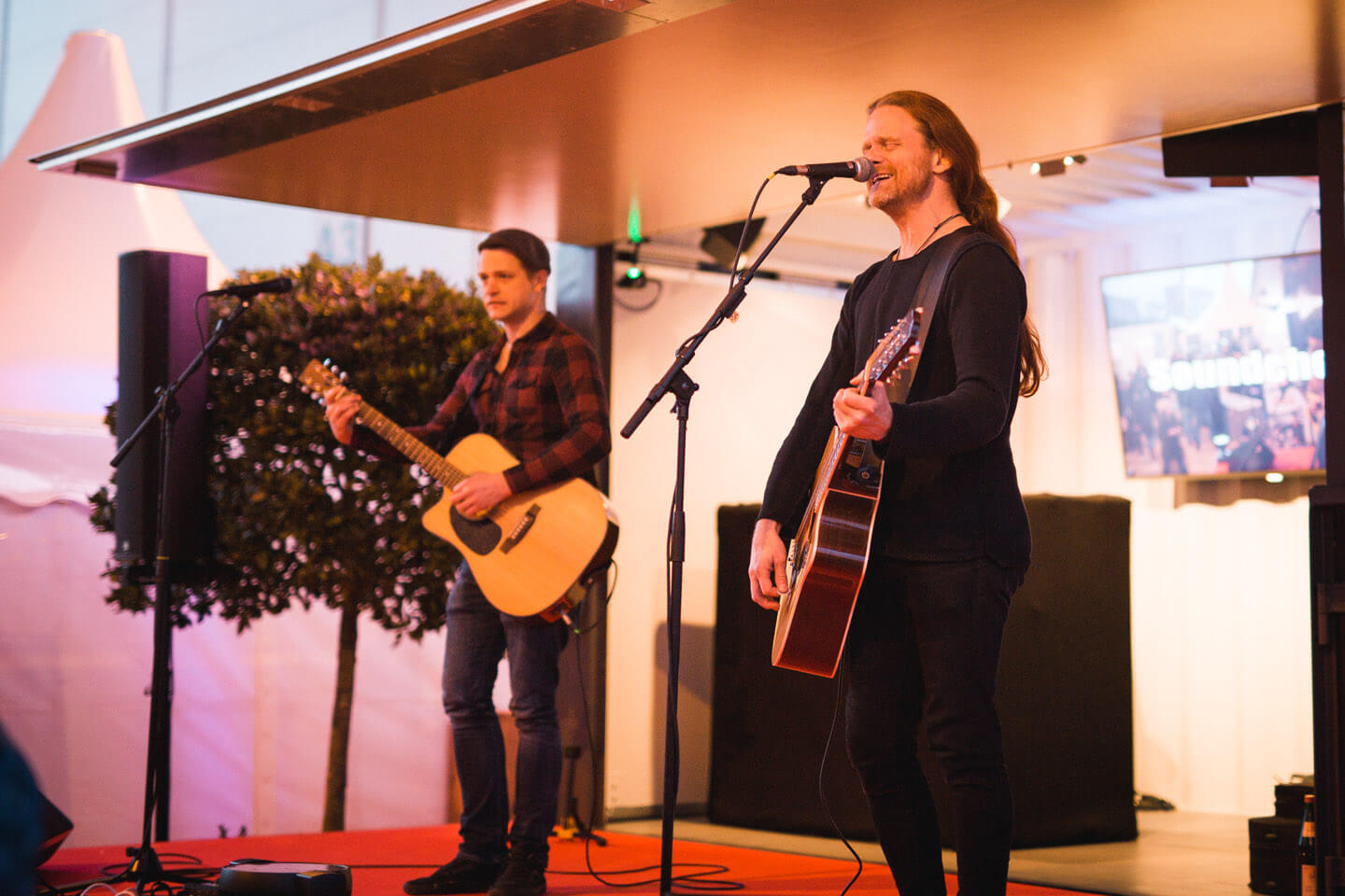 Live-Musik im Showcontainer auf der Gastronomie-Messe Internorga