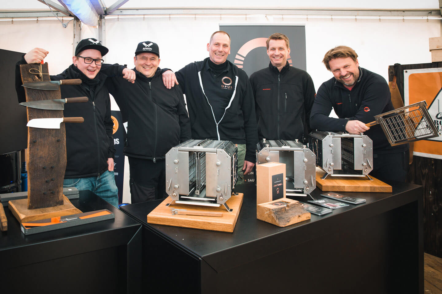 Messestand und Aussteller