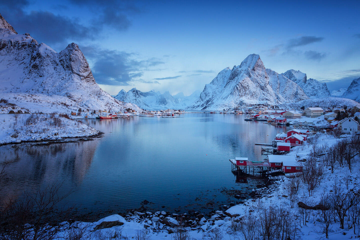 reine kurz vor dem Sonnenaufgang