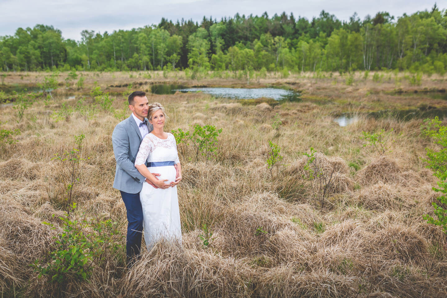 Hochzeitsfotos im Moor. Fotograf: Florian Läufer, Hamburg