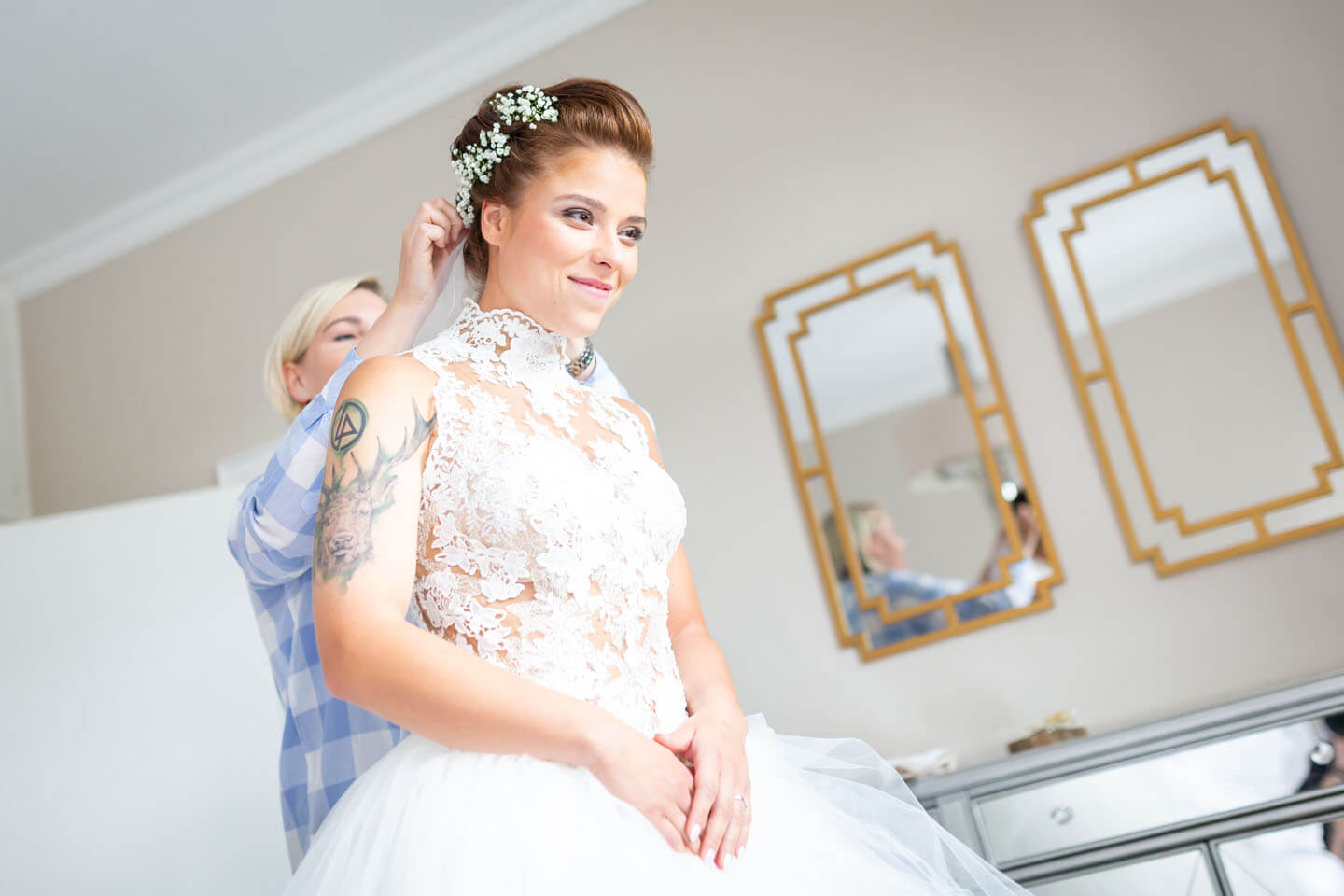 Julia – Getting Ready fotografieren im Landhaus Westerhof