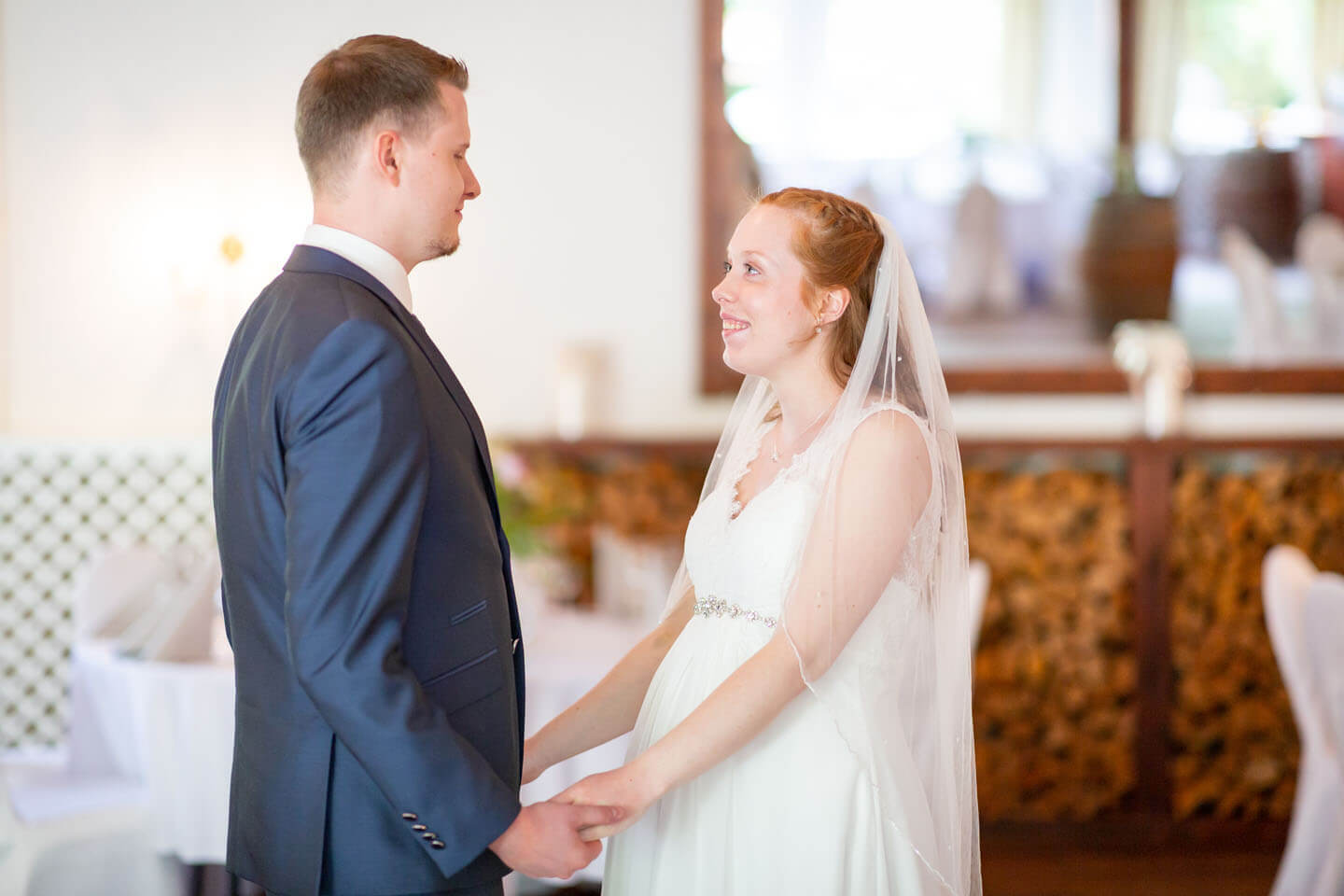 First View kurz vor einer freien Trauung im Westerhof bei Hamburg