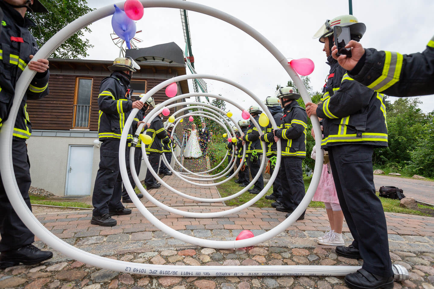 Feuerwehr bei standesamtlicher Trauung