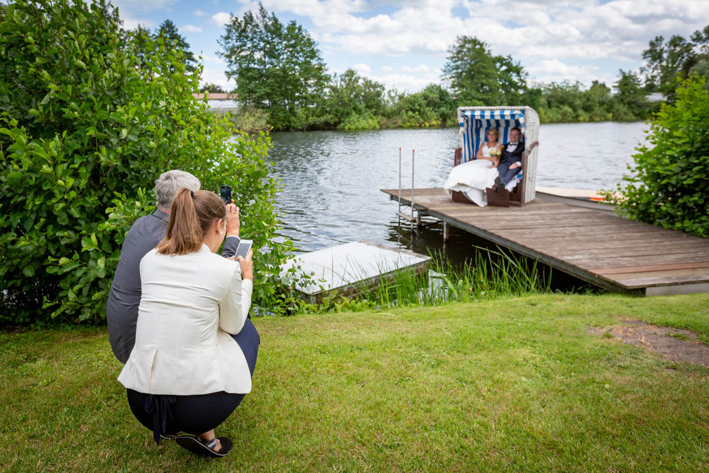 Handyfotos vom Brautpaar