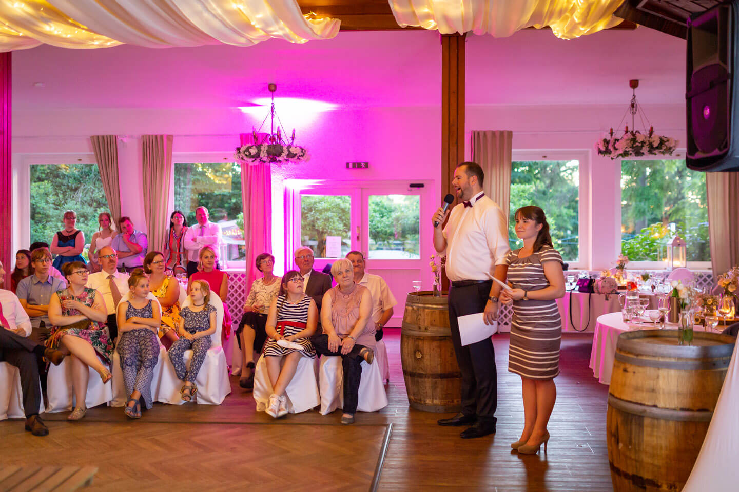 Präsentation bei einer Hochzeitsfeier