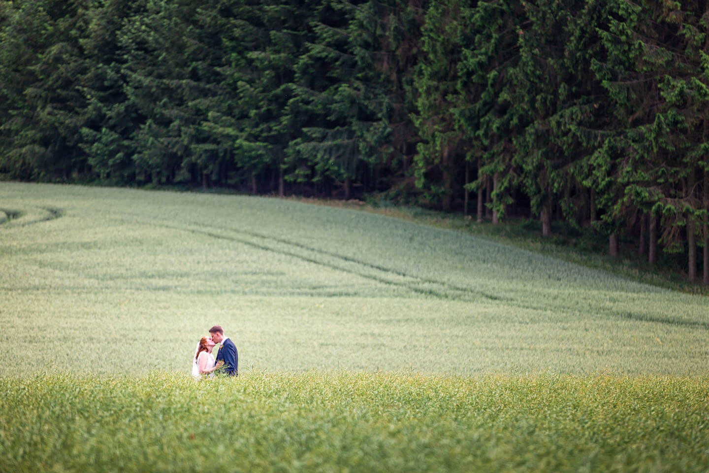 Hochzeitsfotos mit Weite