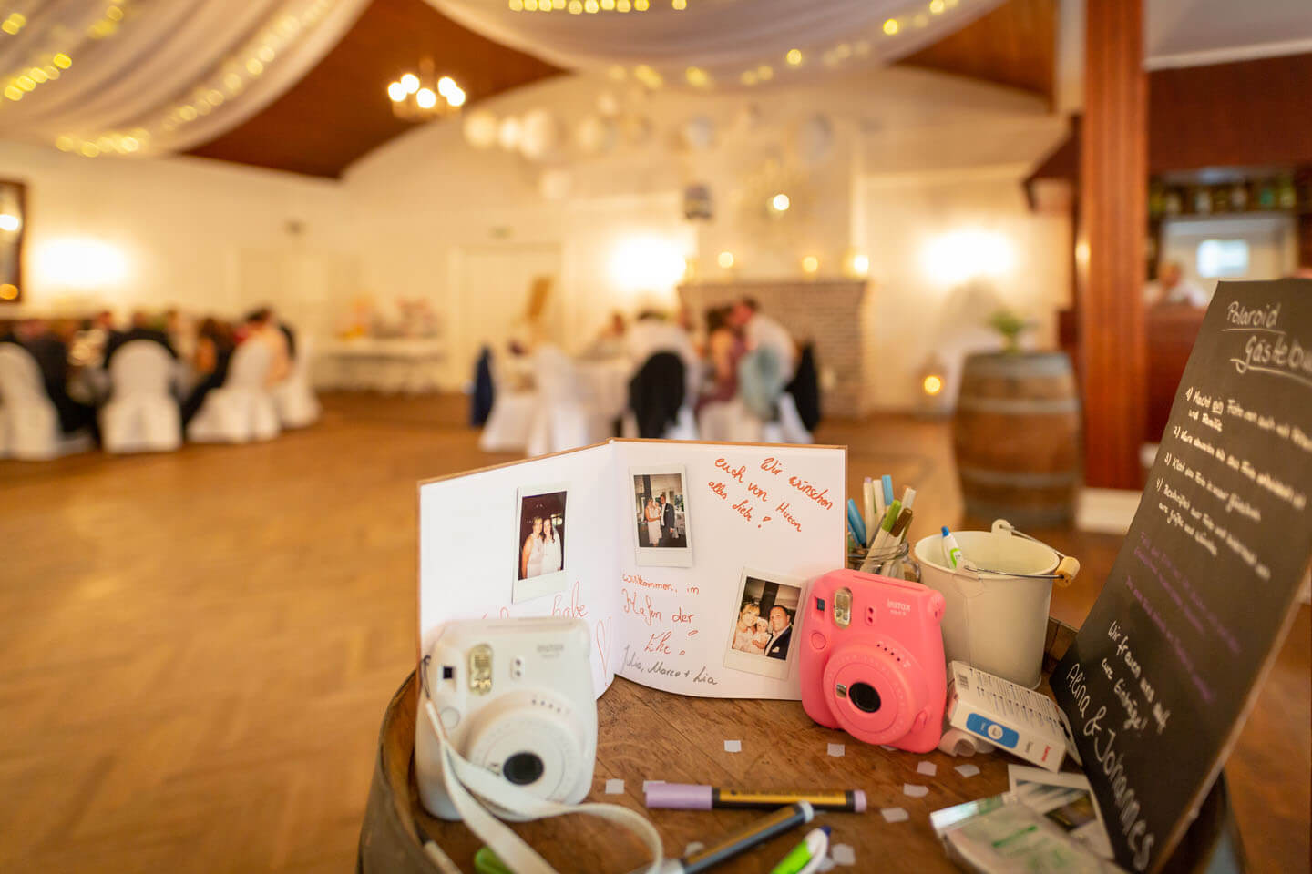 Gästebuch in der Hochzeitslocation