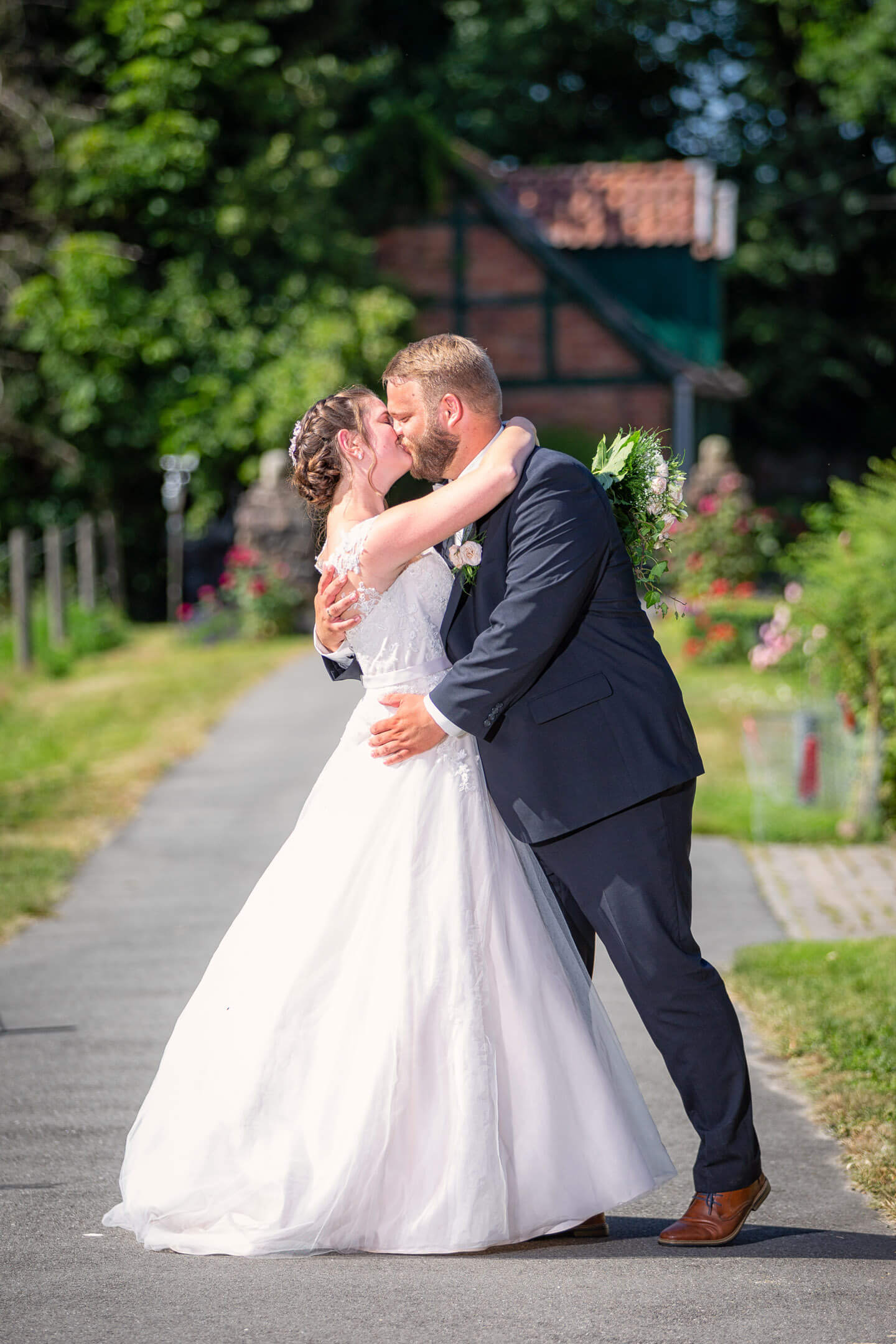 Fotoshooting bei der Hochzeit von Katharina und Hagen (Fotograf: Florian Läufer aus Hamburg)