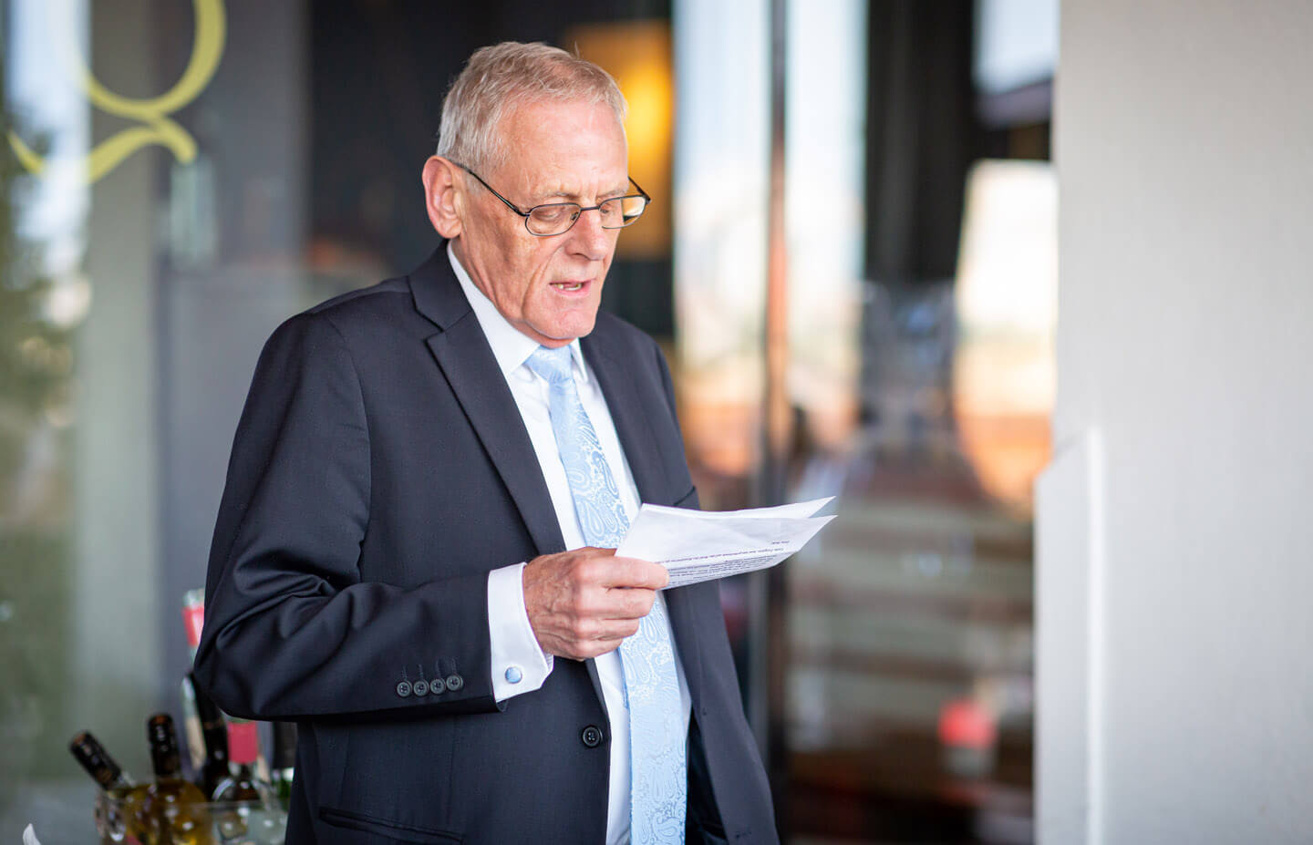 Der Brautvater hält seine Rede