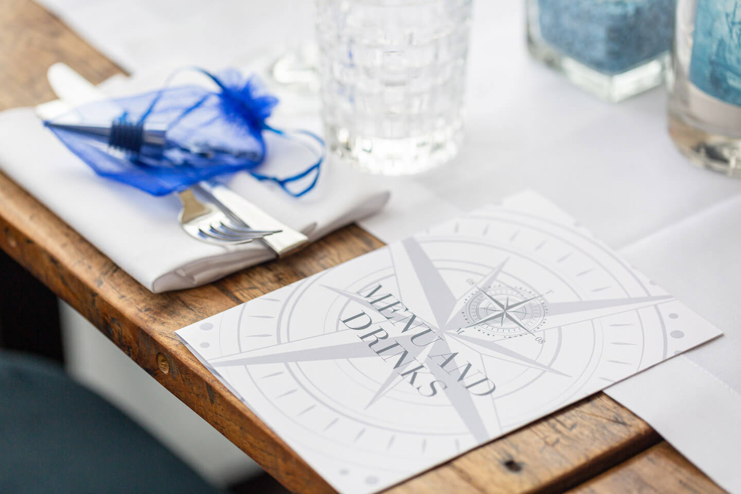 Menükarte Hochzeitsfeier