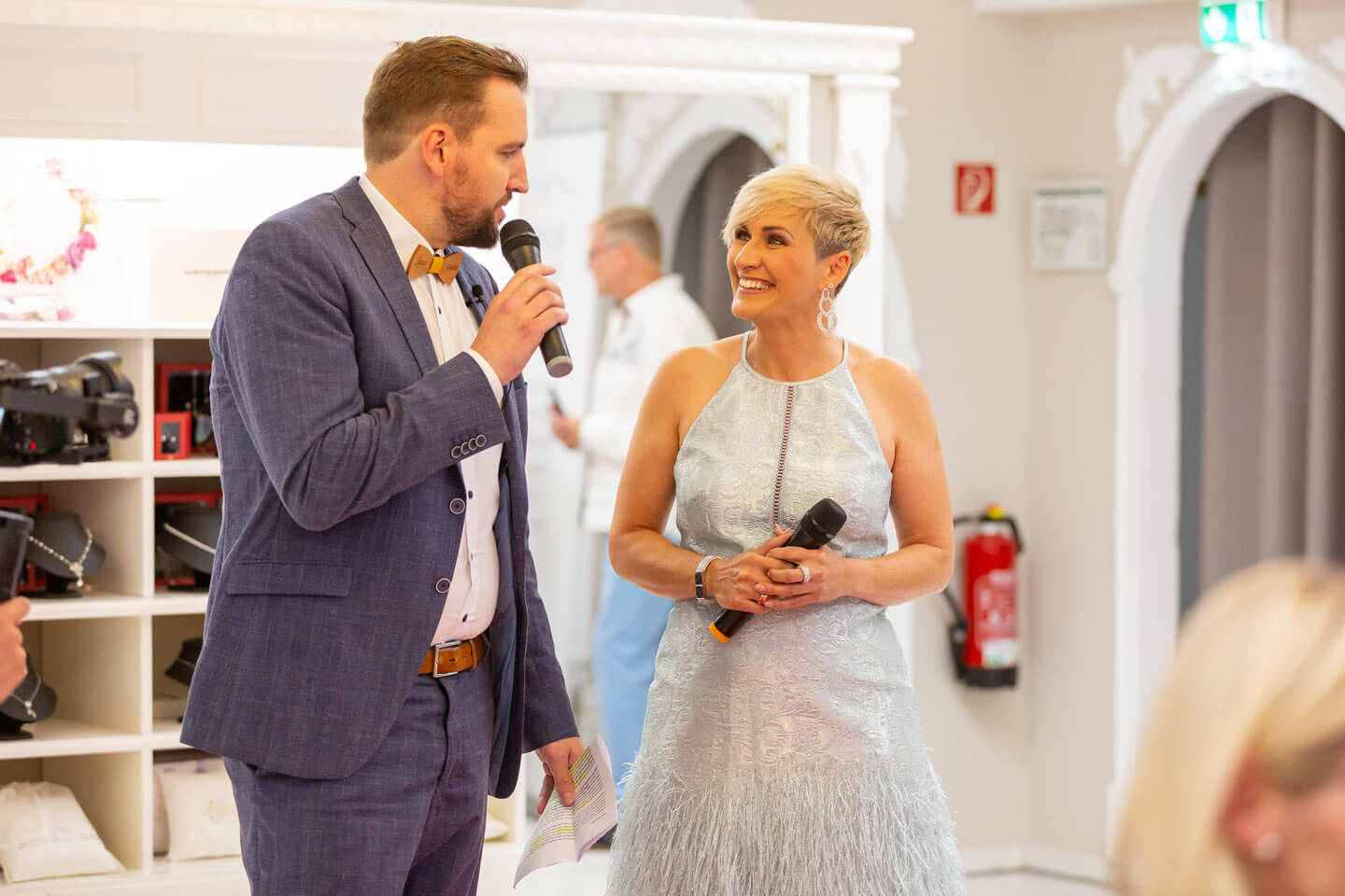 Moderation durch Henning Jürgensen und Geraldine Olivier