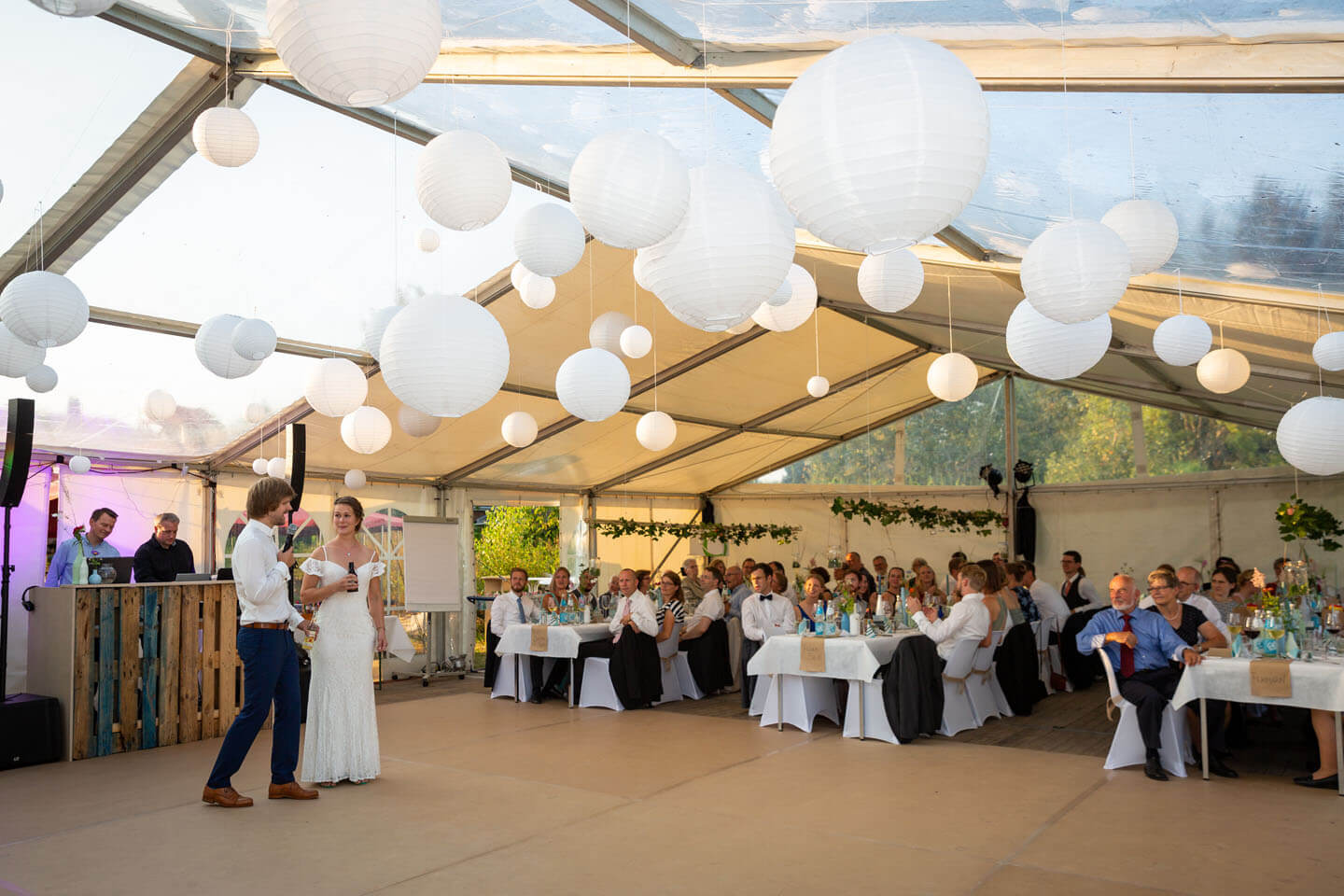 Begrüßungsrede des Hochzeitspaars